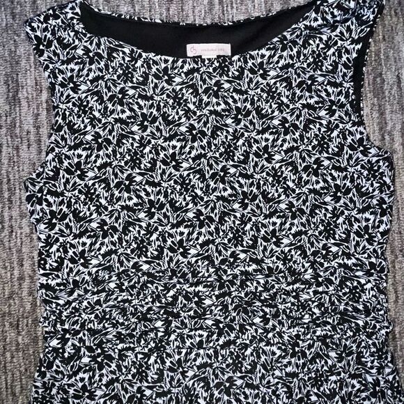 CB Established 1962 Womens Dress 8 Black White Sleeveless‎ Fit & Flare Pullover - Picture 2 of 5